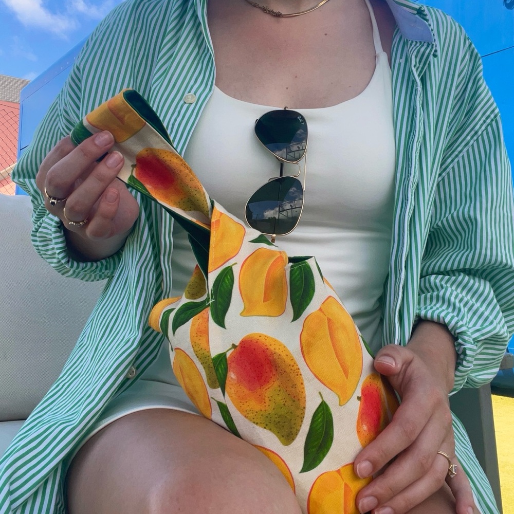 NWT Boutique Mango Print Tote Bag